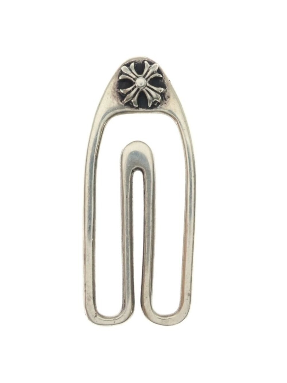 Chrome Hearts Paper Clip Silver Necklace